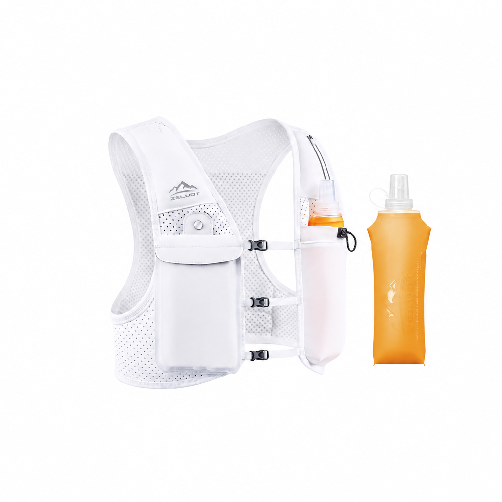 Zelvot running vest with water bottle